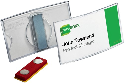 Badge 40x75mm Durable 8123 Acryl met magneet transparant