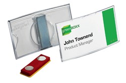 Durable badge met magneet