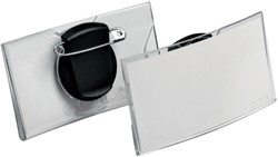 Durable badge met clip en speld
