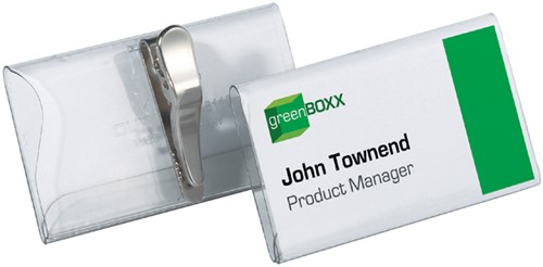 Badge 40x75mm Durable 8110 met krokodillenklem