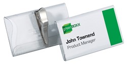 Durable badge met krokodillenklem