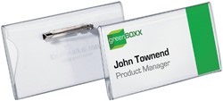 Durable badge met speld en klemrand