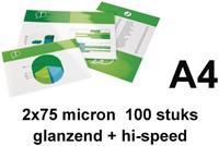 Lamineerhoes 216x303mm 2x 75mic GBC Hi-Speed A4 ds/100-2