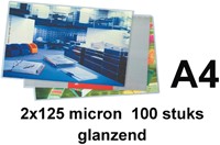 Lamineerhoes 216x303mm 2x125mic Quantore A4 ds/100-2