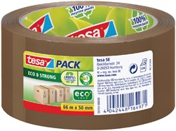 Verpakkingstape Tesa 50mmx66m Eco bruin