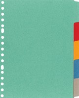 Tabbladen A5 5-tabs 17g. kleur karton-2