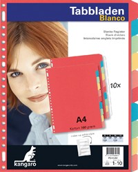 Kangaro tabbladen karton gekleurd 23-gaats