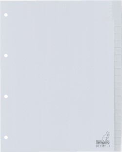 Kangaro tabbladen kunststof grijs venster 4-gaats