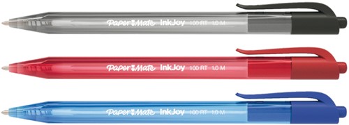 Balpen Paper Mate Inkjoy 100RT M zwart-3
