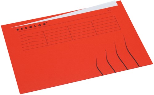 Dossieromslag A4 zichtrand Secolor rood