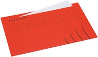 Dossieromslag Folio zichtrand Secolor rood