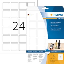Etiket A4  40x 40mm Herma 9642 QR-code ds/600