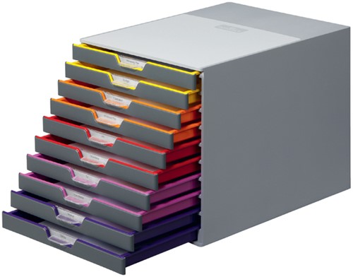 Ladenkastje Durable 10 laden Varicolor