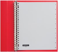 Tabbladen A4 1-10 23g. grijs pp extra breed Quantore