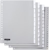 Tabbladen A4 5-insteek 23g. grijs pp extra breed Quantore-3