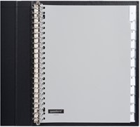 Tabbladen A4 12-insteek 23g. grijs pp extra breed Quantore