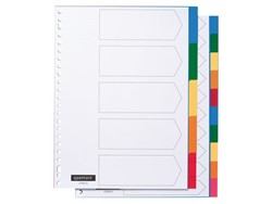 Quantore tabbladen kunststof gekleurd 23-gaats