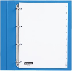 Tabbladen A4 1-10 4g. wit pp Quantore