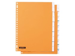 Quantore tabbladen kunststof kleur 23-gaats met venster