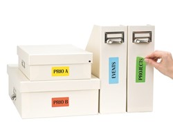 Avery gekleurde etiketten voor algemeen gebruik