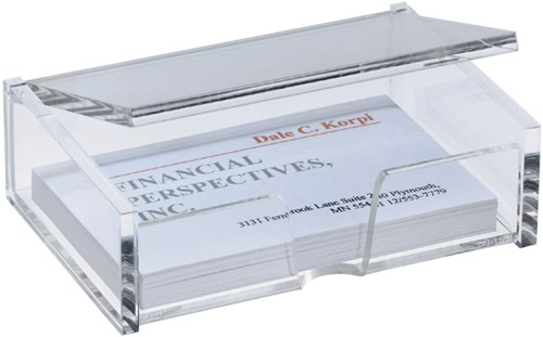 Visitekaartbakje Sigel  VA112 90x55mm glashelder