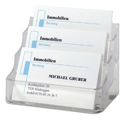 Sigel visitekaarthouder transparant