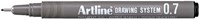 Fineliner Artline 0.7mm zwart