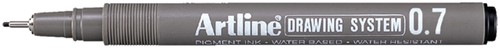 Fineliner Artline 0.7mm zwart