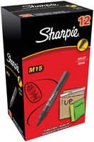 Viltstift Sharpie M15 rond zwart-3