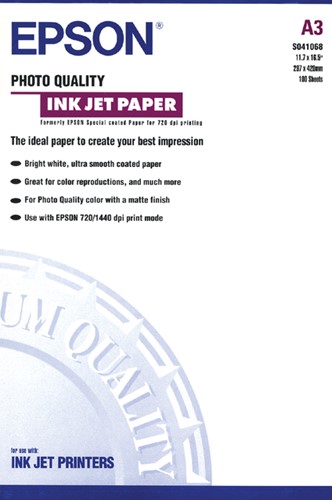 Inktjetpapier Epson A3 105g mat pk/100