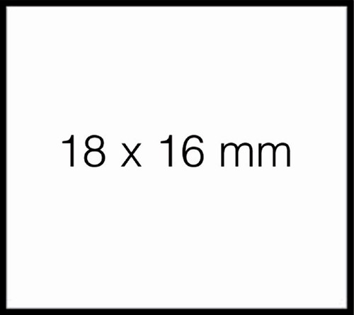 Prijsetiket Sato Duo 16 AFNBR t.b.v. PB216 16x18mm - 1500 stuks
