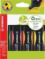 Markeerstift STABILO Green Boss 6070/4 etui/4