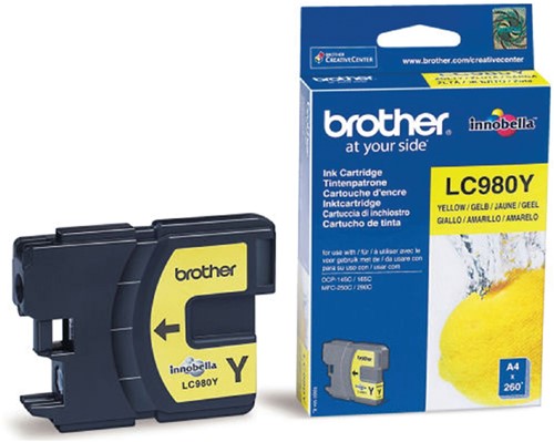 Inktcartridge Brother LC980Y geel