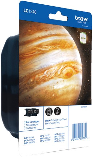 Inktcartridge Brother LC1240 zwart duopack pk/2
