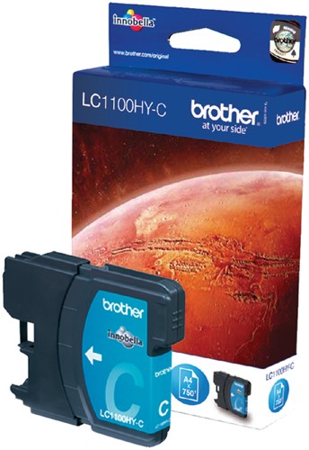 Inktcartridge Brother LC1100HCC cyaan (tbv A3 machine's)