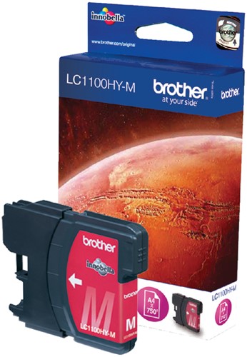 Inktcartridge Brother LC1100HCM magenta (tbv A3 machine's)