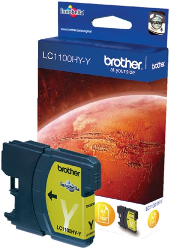 Inktcartridge Brother LC1100HCY geel (tbv A3 machine's)
