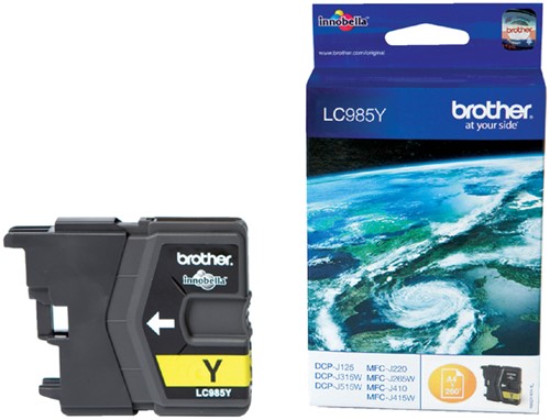 Inktcartridge Brother LC985Y geel
