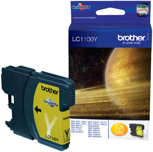Inktcartridge Brother LC1100Y geel