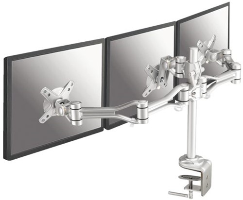 Monitorarm Neomounts D1030D3 10-18' klem zilver 