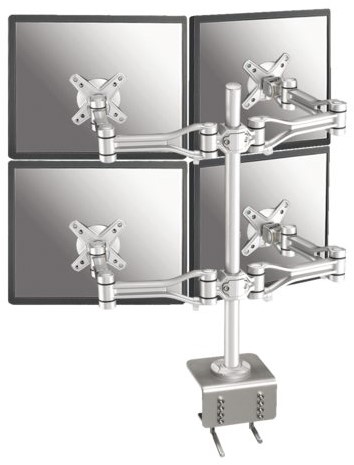 Monitorarm Neomounts D1030D4 10-24' klem zilver 