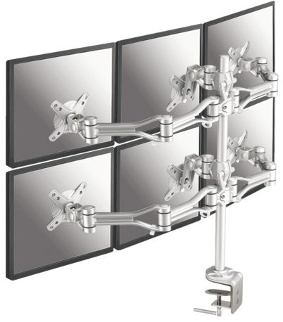 Monitorarm Neomounts D1030D6 10-18' klem zilver 