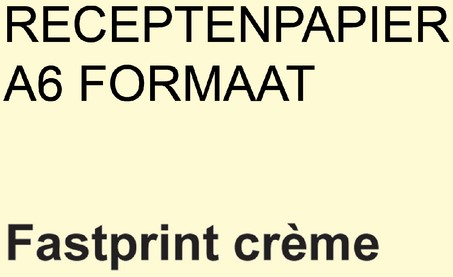 Receptpapier Fastprint A6 80gram creme pak/2000