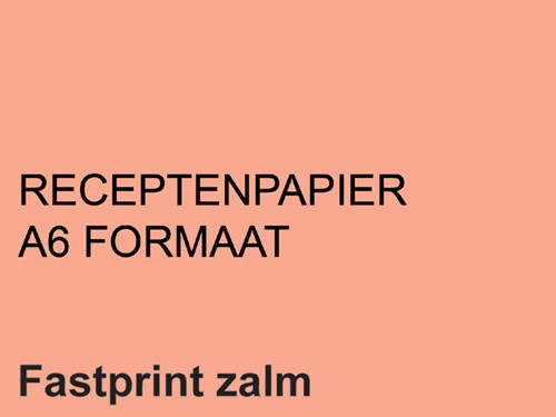 Receptpapier Fastprint A6 80gram zalm pak/2000