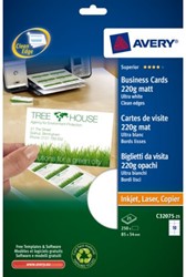 Avery visitekaartjes voor elke printer
