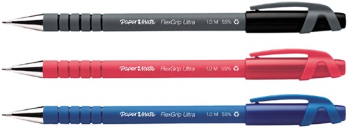 Balpen Paper Mate flexgrip M blauw dop-2