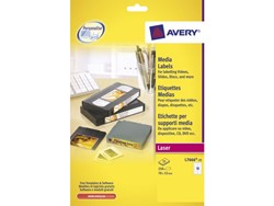 Avery media-etiketten voor laserprinters
