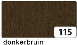 Crepepapier Folia 250x50cm NR115 donkerbruin