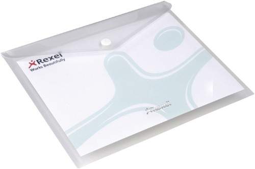 Enveloptas Rexel Ice A5 transparant pk/5