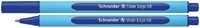 Balpen Schneider Slider Edge blauw extra breed